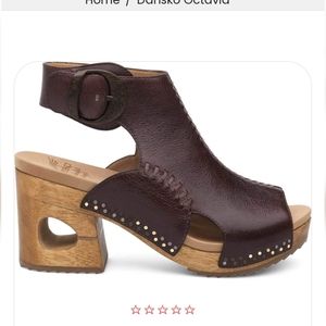 Dansko Olivia Platform Leather Sandals Brazil 9